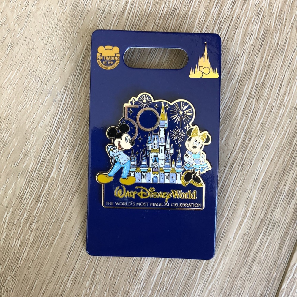 💙 Last One 💙 Disney 50th Anniversary Pin: The World’s Most Magical Celebration